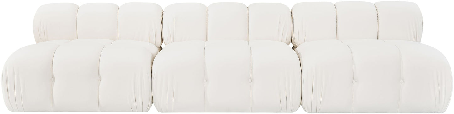 Orin - Velvet 3 Piece Modular Sofa