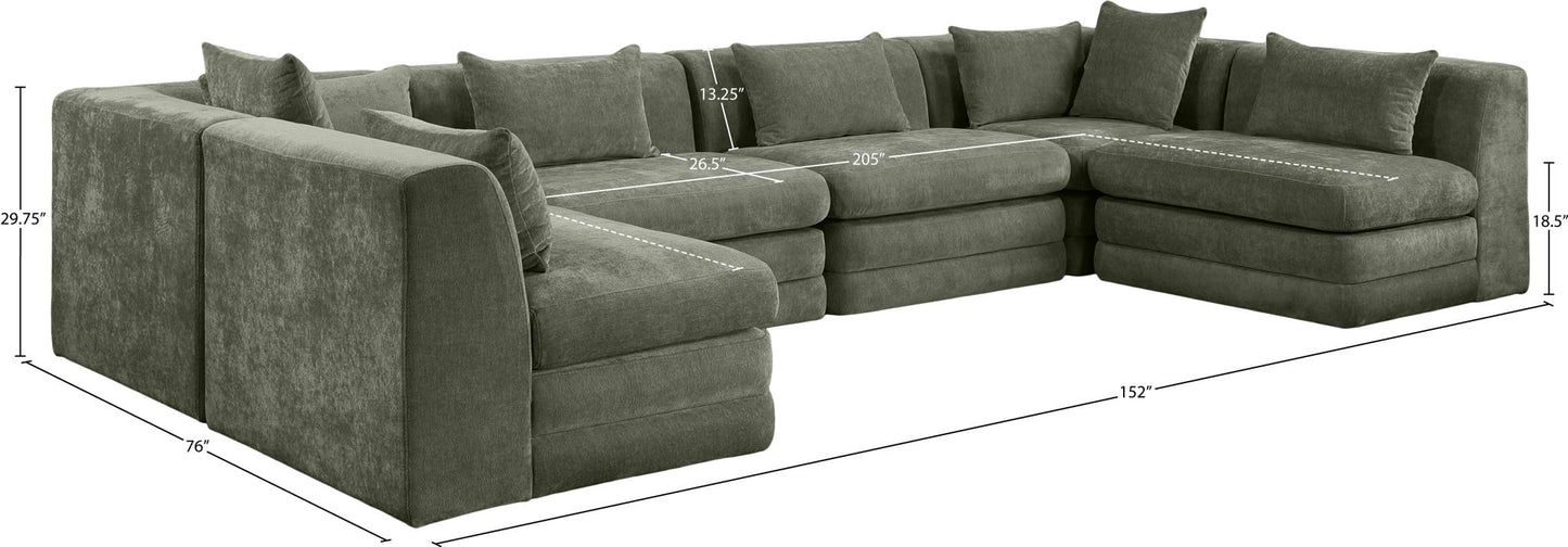 Stellar - 6 Piece Upholstered Modular Sectional