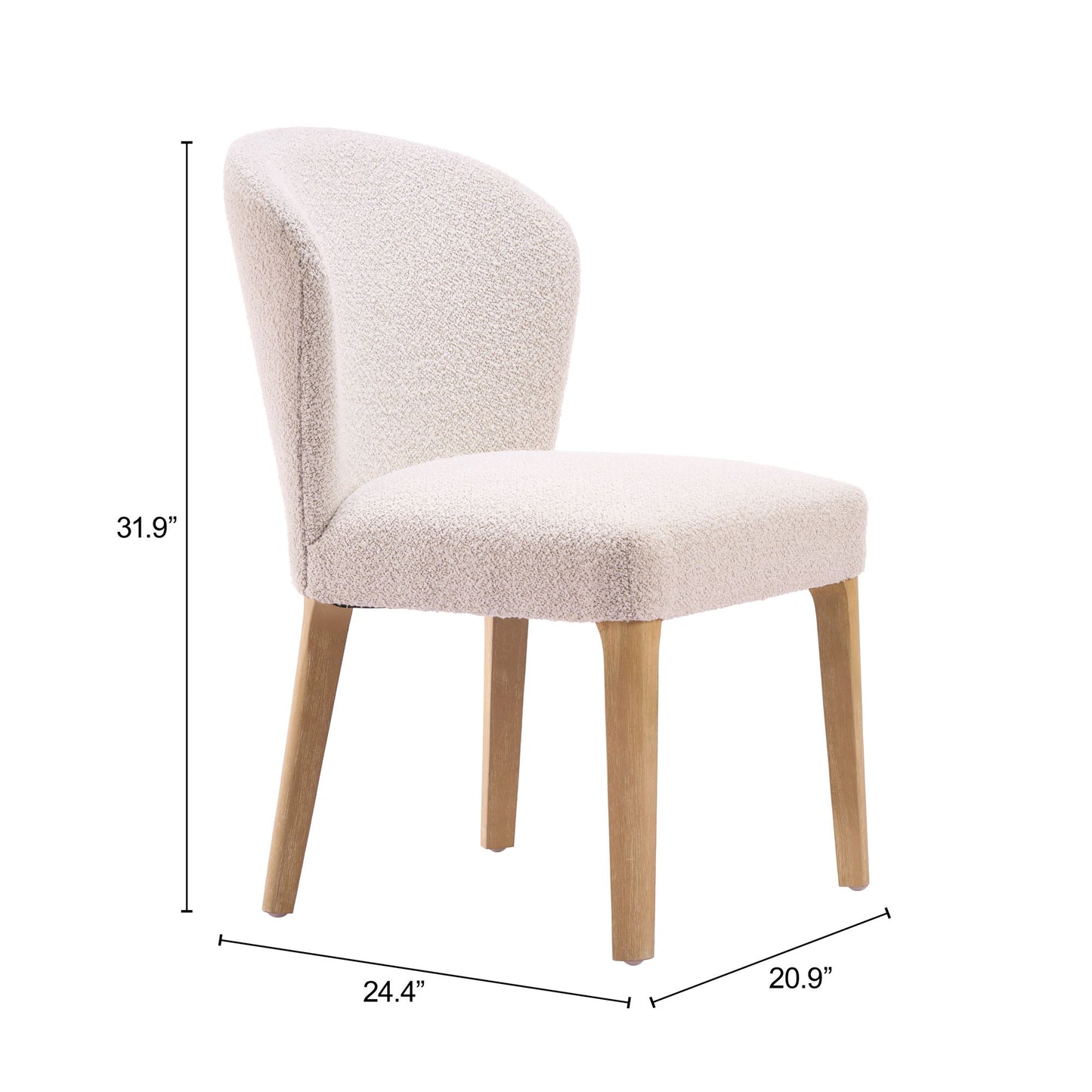 Mondstein - Dining Chair (Set of 2) - White / Ivory