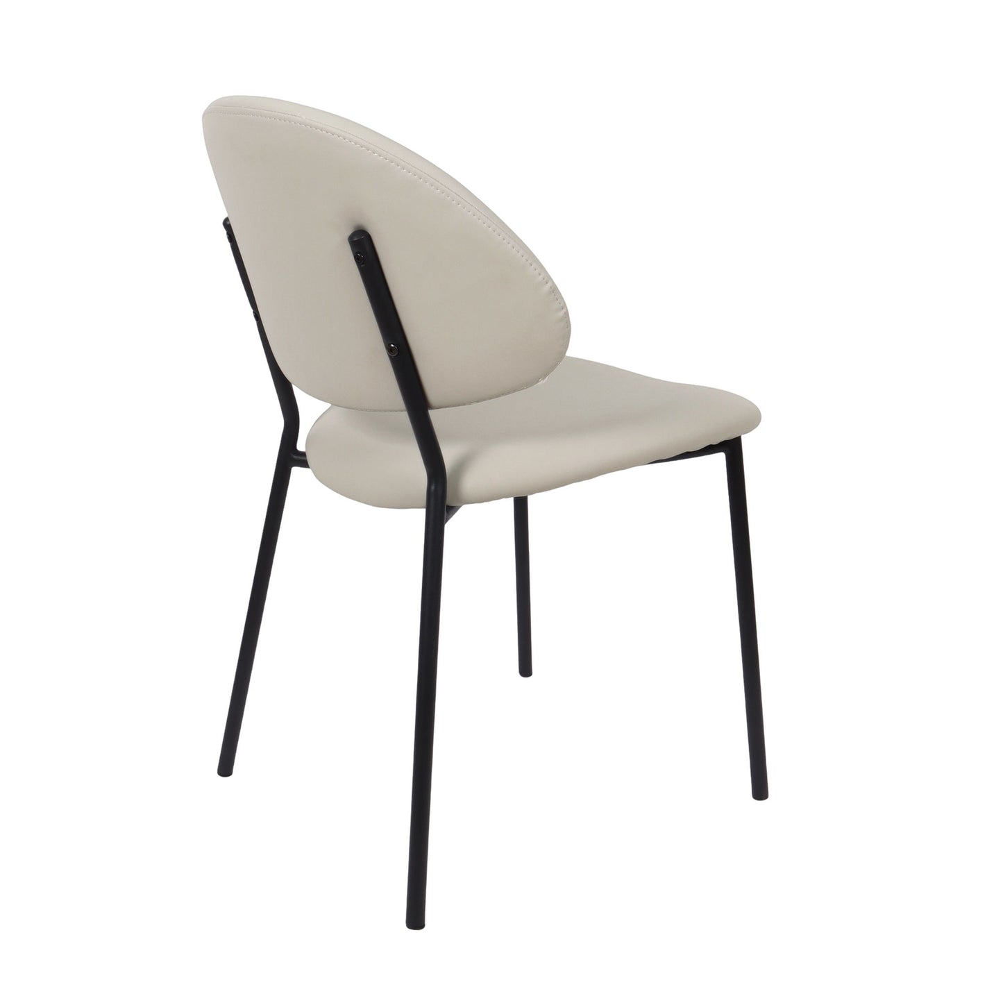 Manhattan Haven - Vegan Leather Metal Side Chair (Set of 4)