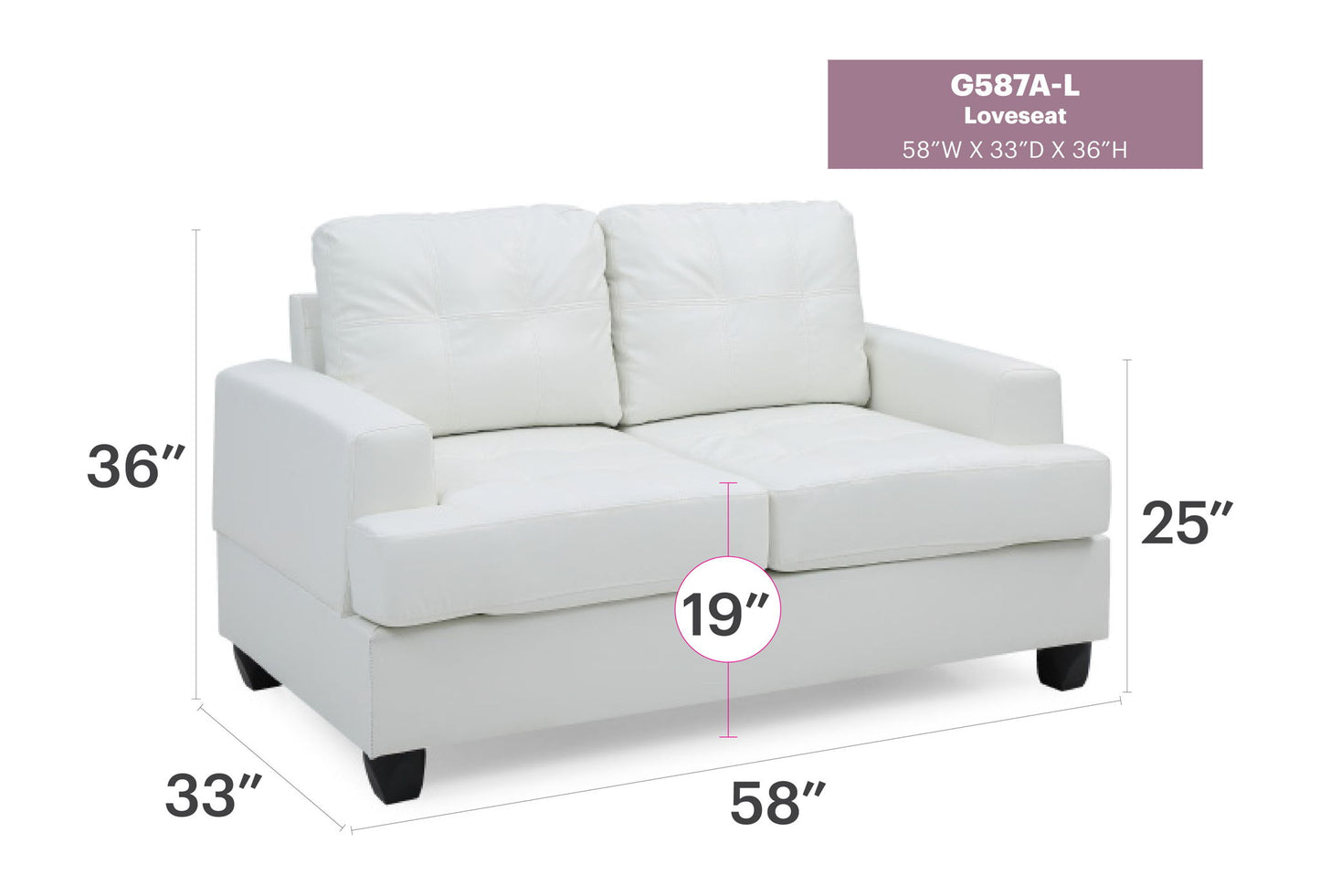 Glory Furniture - Sandridge - Loveseat