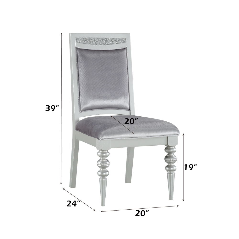 Maverick - Side Chair (Set of 2) - Fabric & Platinum