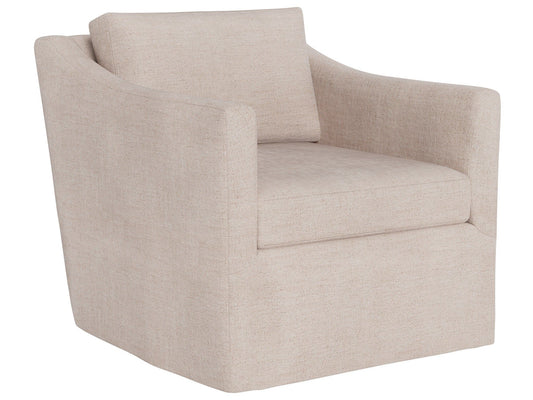 Asher - Slipcover Swivel Chair Outdoor, Special Order - Beige