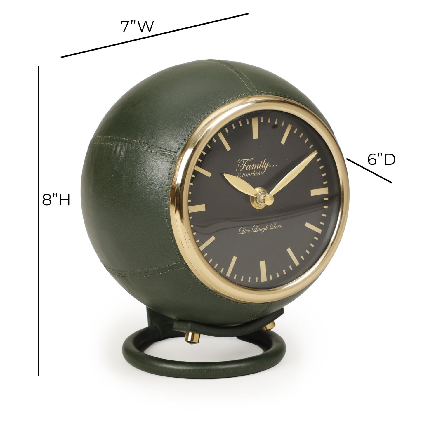 Draper - Designer Standing Accent Clock - Dark Green