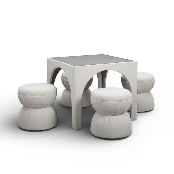 Tomlin - Game Table And Ottoman Set