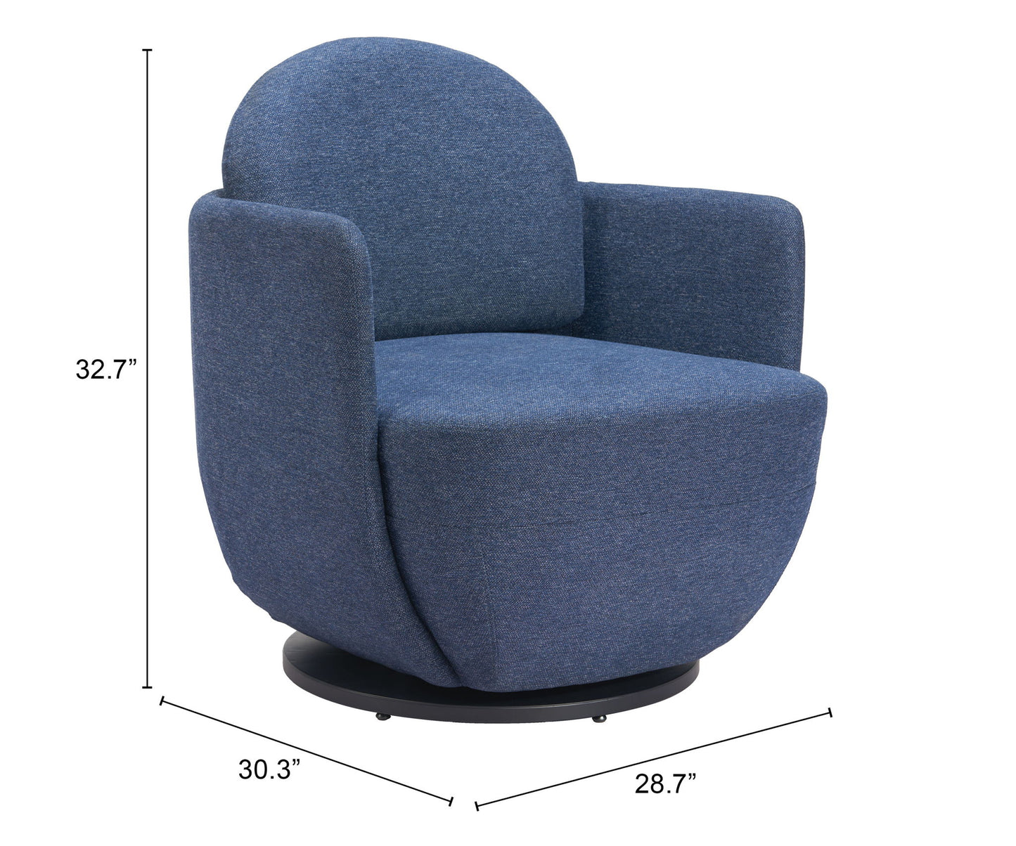 Bant - Swivel Chair - Blue