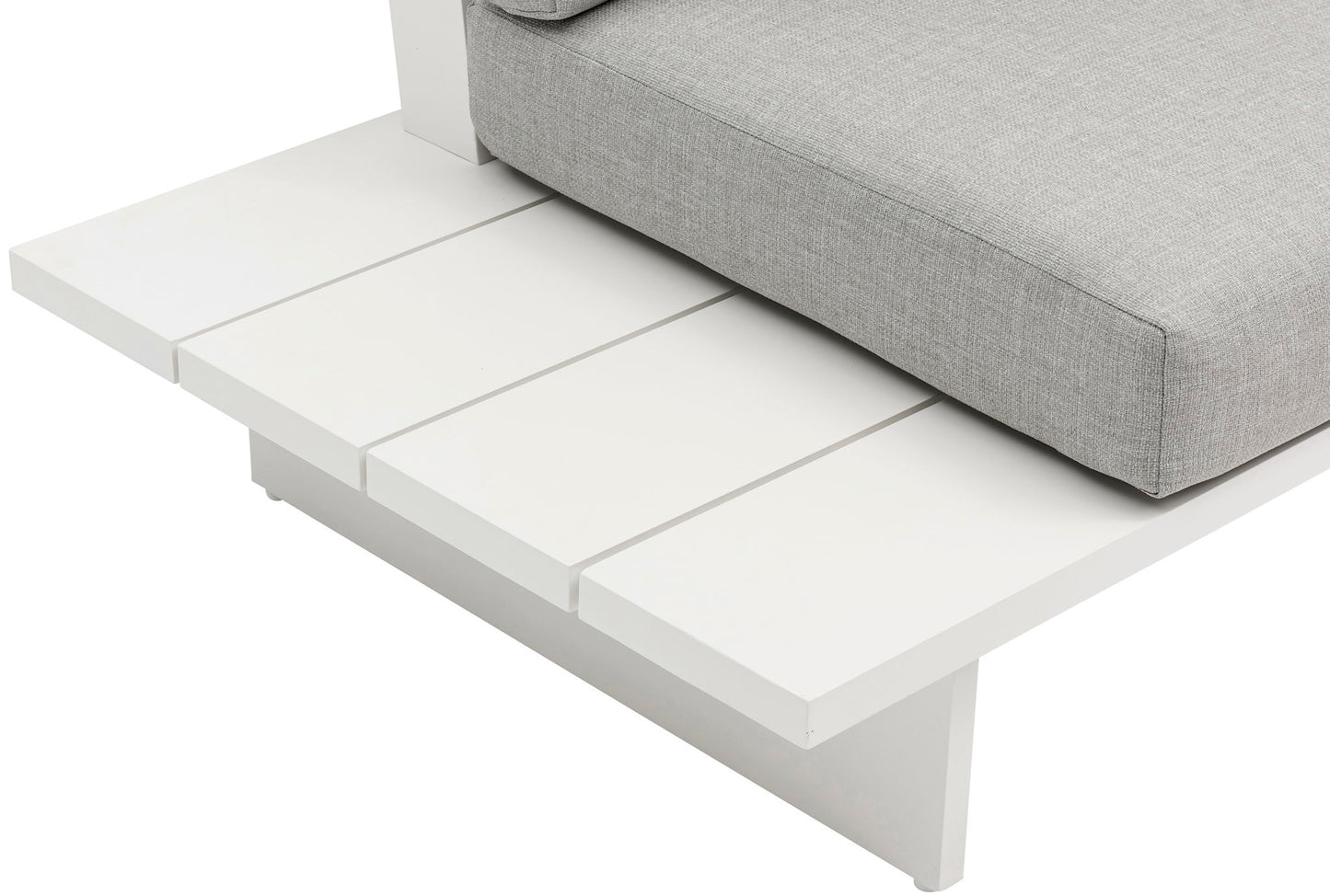 Maldives - 7 Piece Water Resistant Outdoor Patio Modular Sectional With White Base
