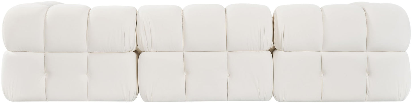 Orin - Velvet 4 Piece Modular Sectional With Chaise