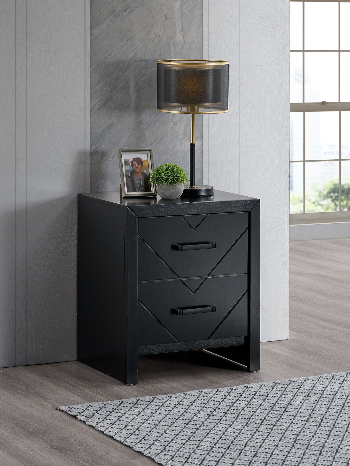 Morris - 2 Drawer Nightstand
