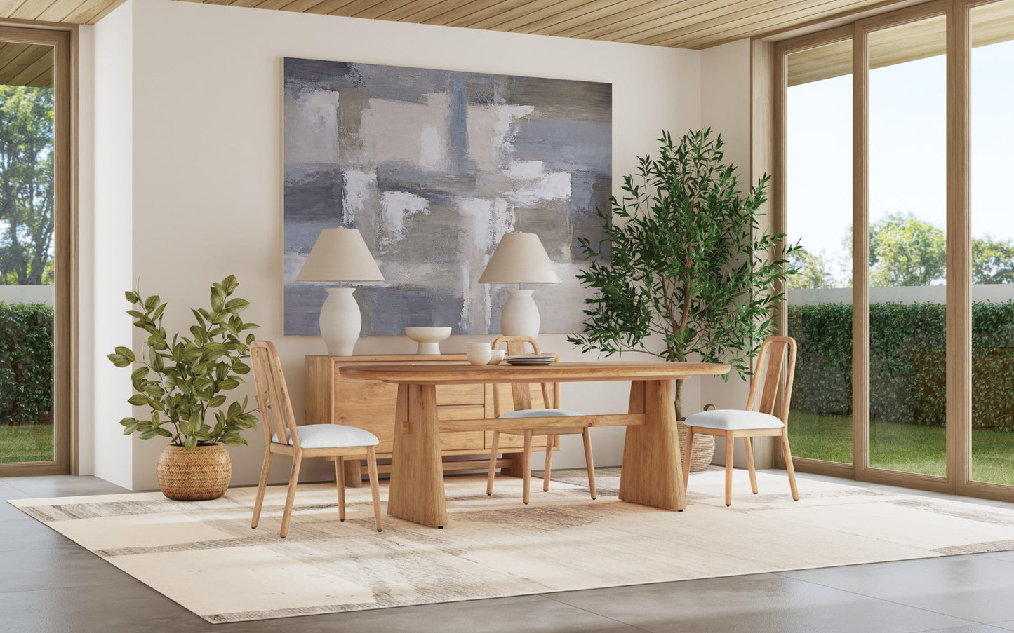 Bexar Canvas Art - Taupe