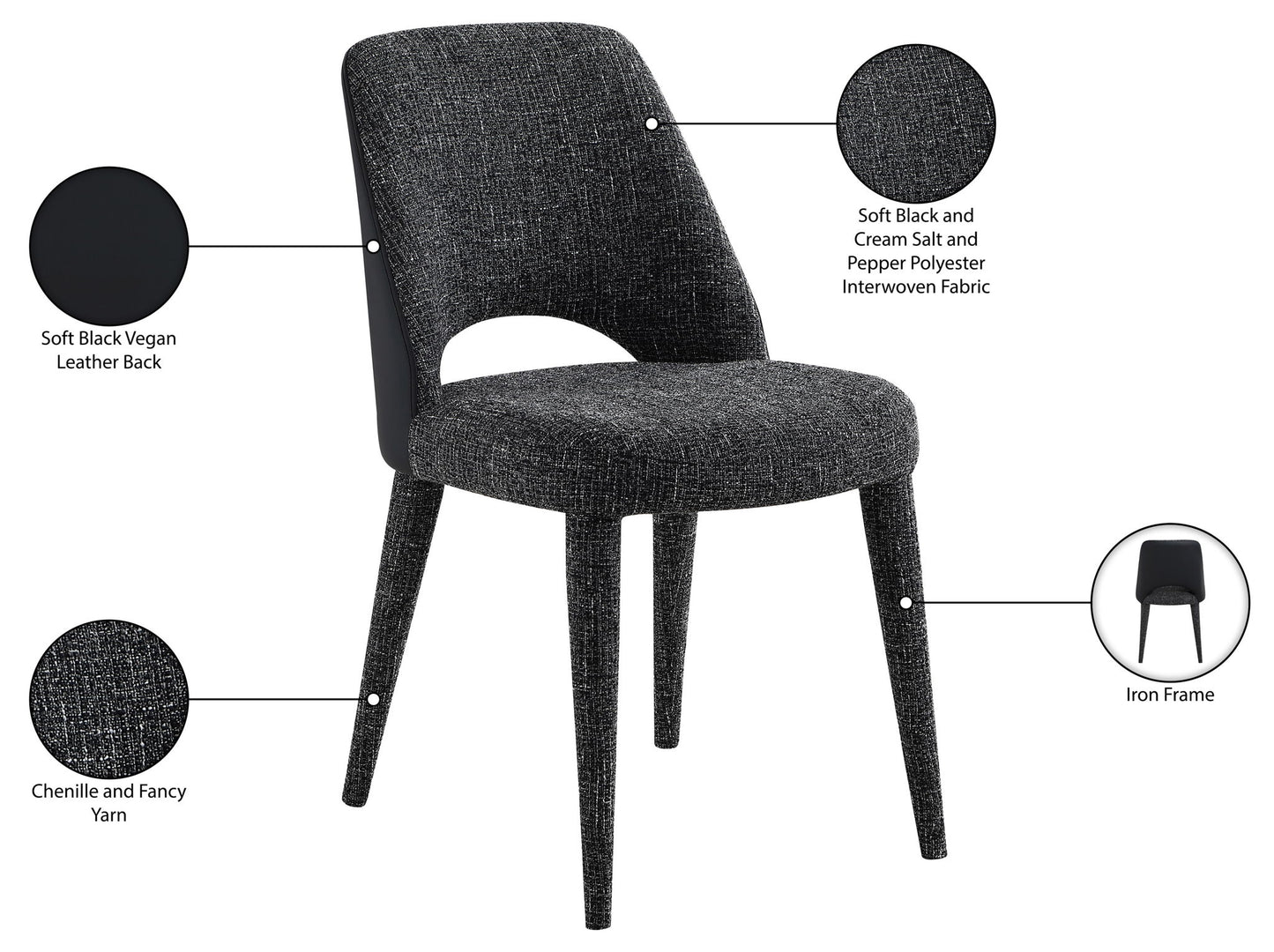 Cici - Fabric Upholstered Dining Chair (Set of 2)