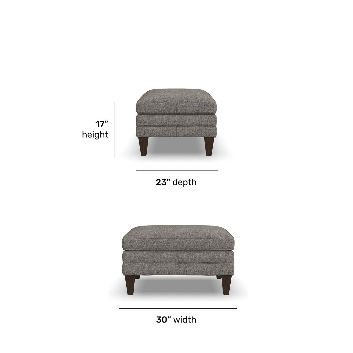 Eleanora - Fabric Ottoman