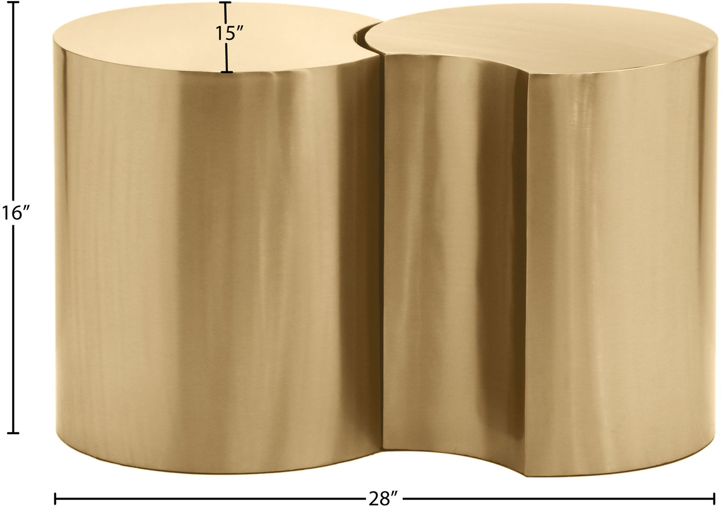 Dimple - 2 Piece Modular End Table