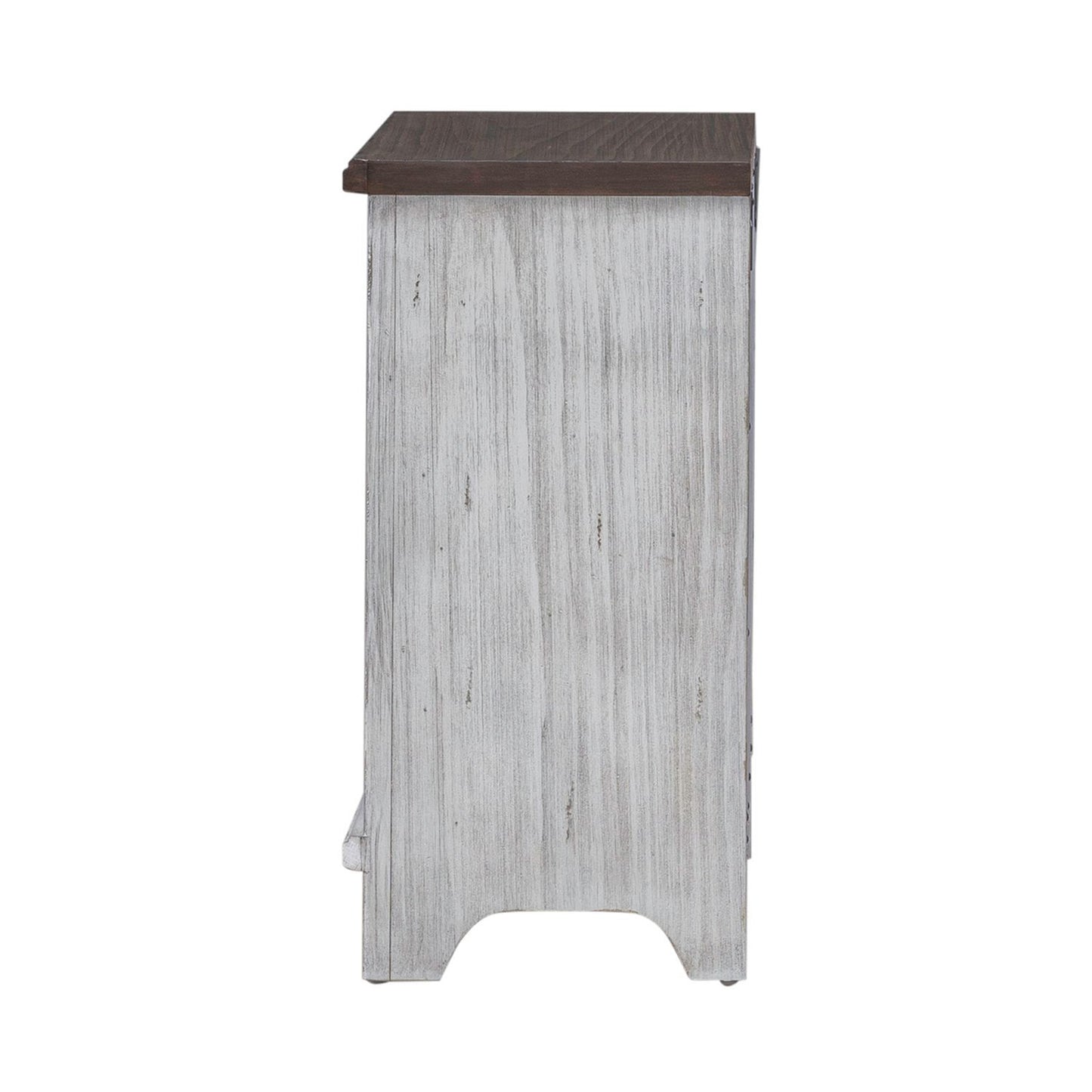River Place - Left Pier Base - Riverstone White & Tobacco