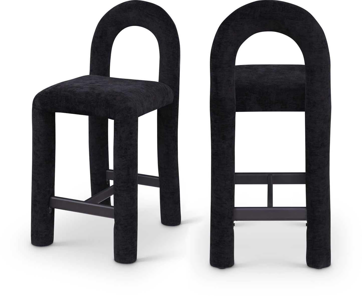 Amari - Chenille Fabric Stool