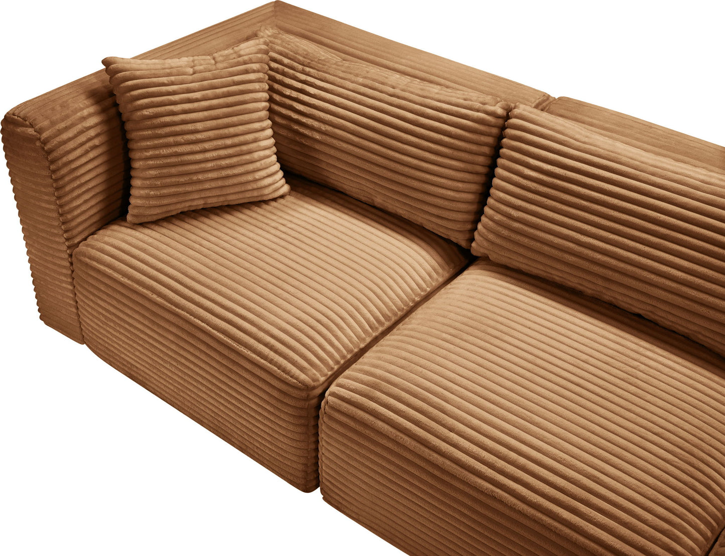 Shaggy - Fabric 5 Piece Modular Corner Sectional