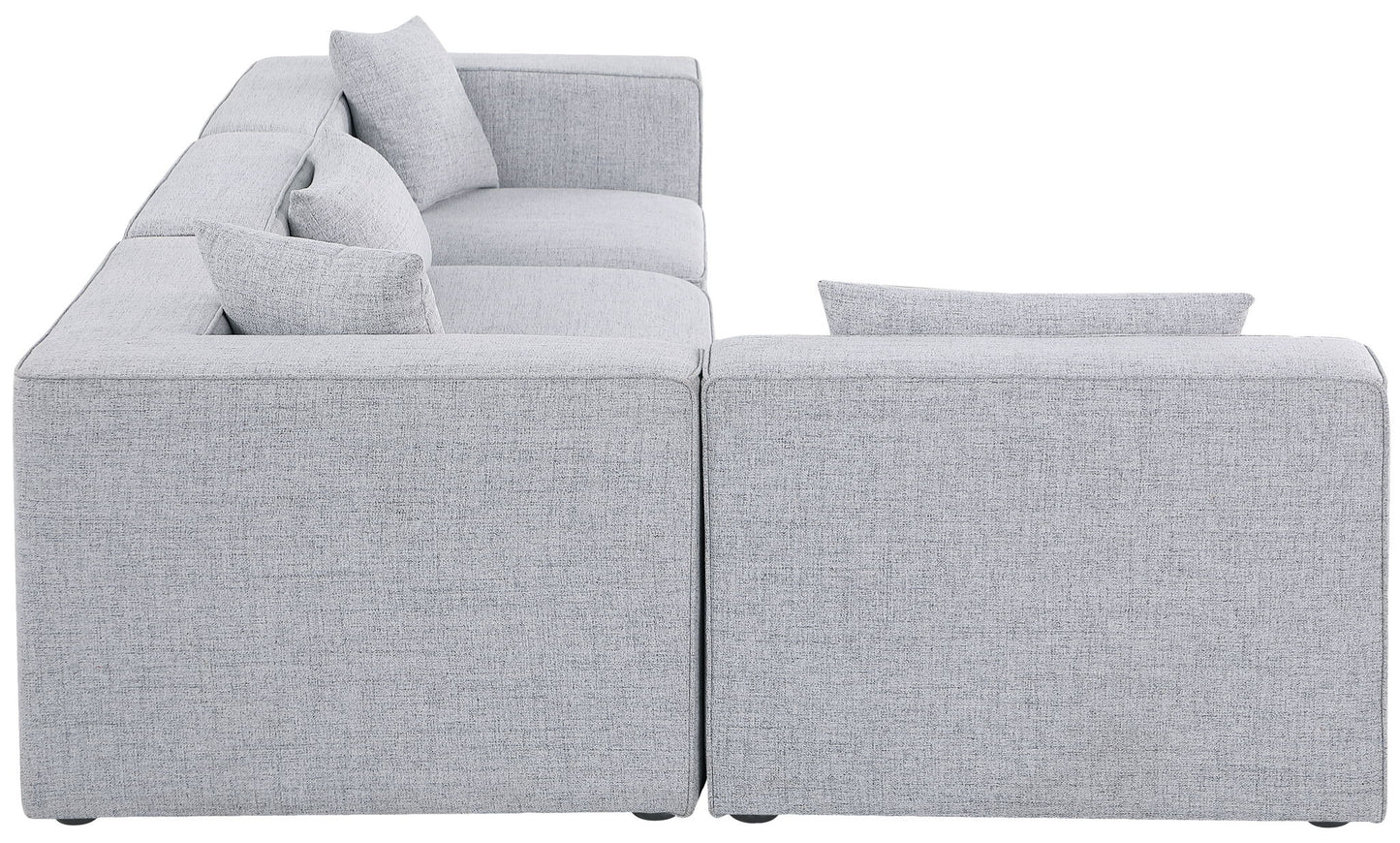 Cube - Linen 4 Piece Modular Corner Sectional