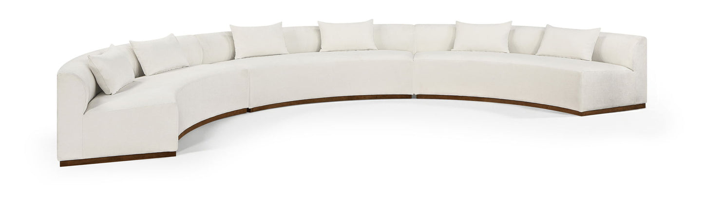 Avanti - Chenille Fabric Upholstered 3 Piece Modular Sectional