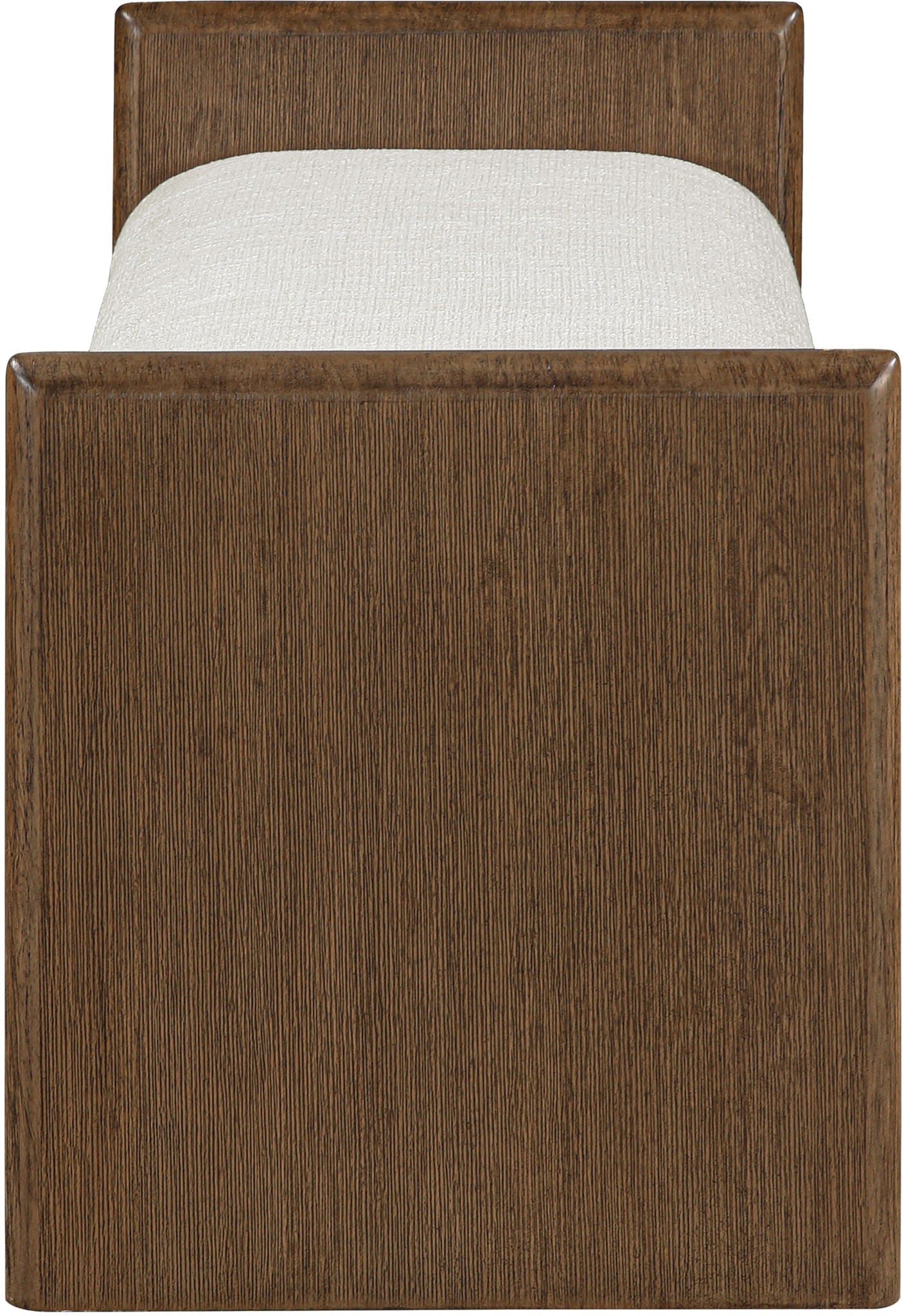 Hickory - Fabric Upholstered Bench - Brown Frame