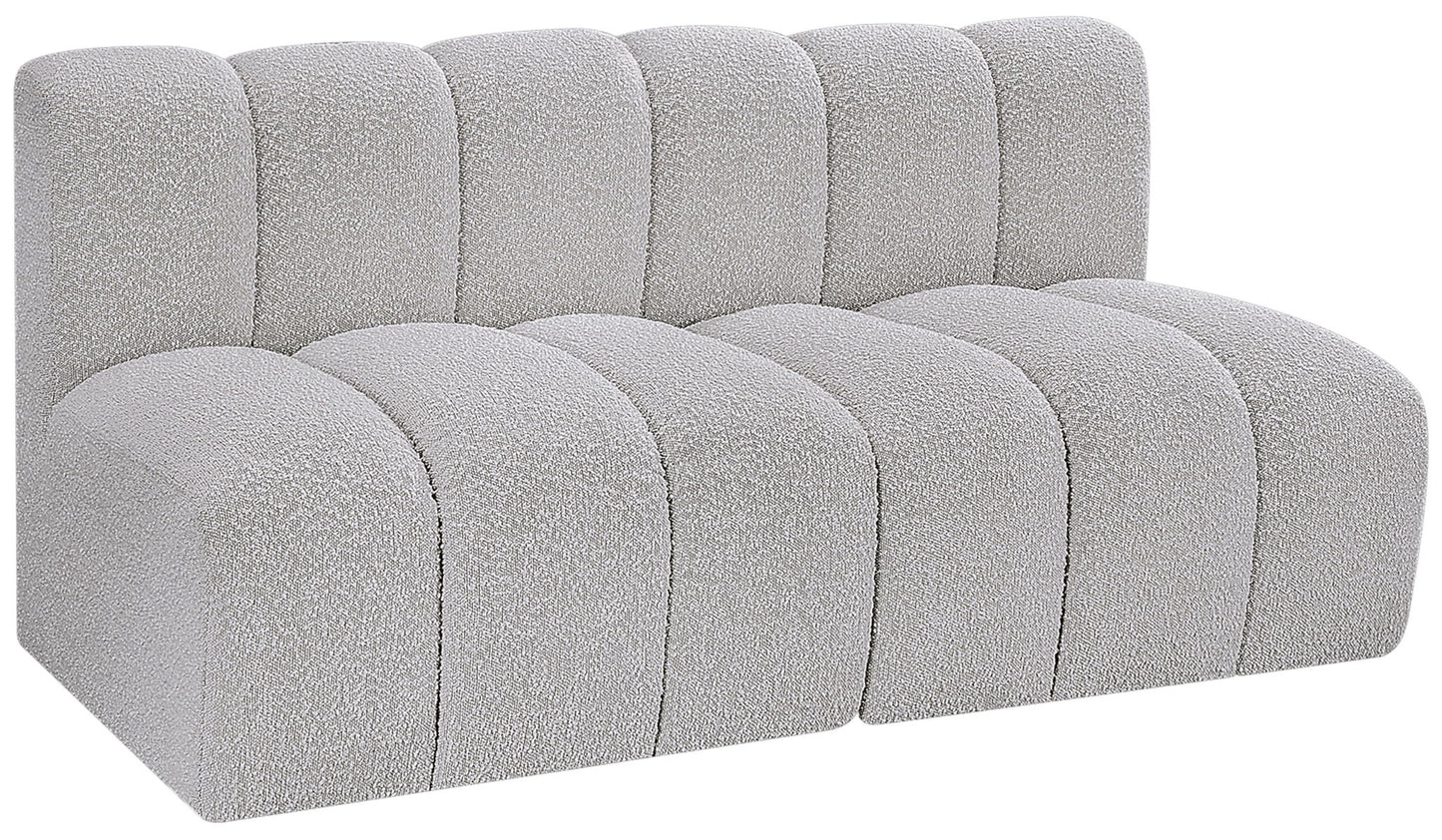Arc - Boucle Fabric 2 Seats Modular Sofa