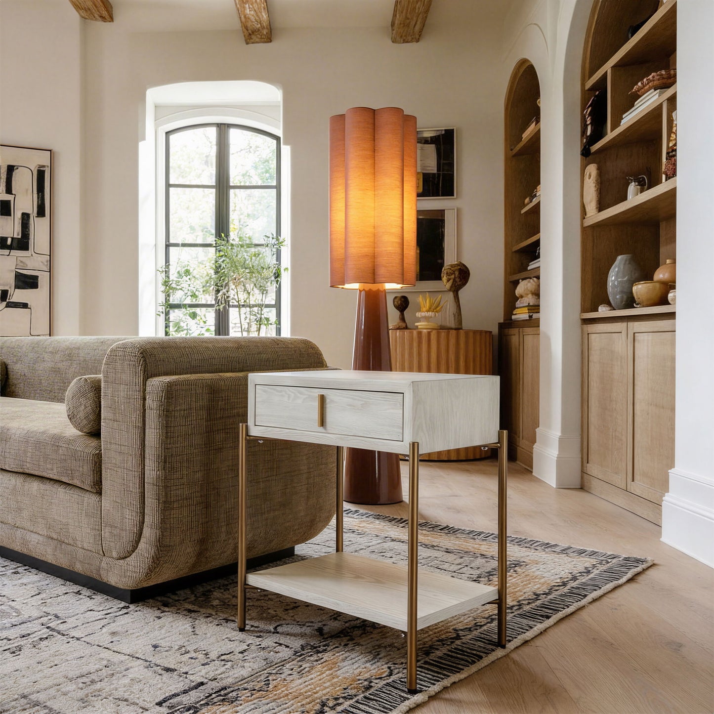 Yoru - Side Table - Oak White