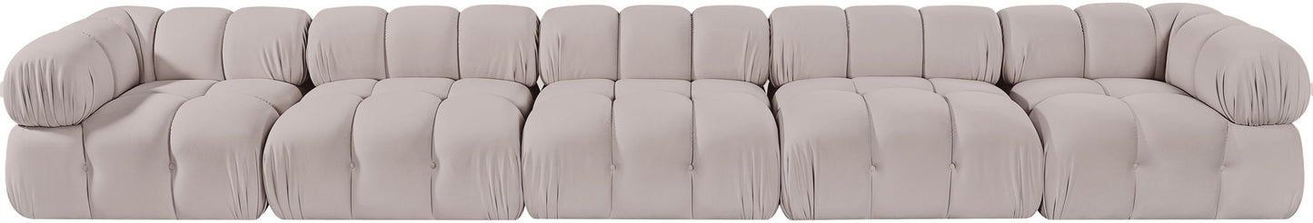 Orin - Fabric Velvet 5 Piece Modular Sofa