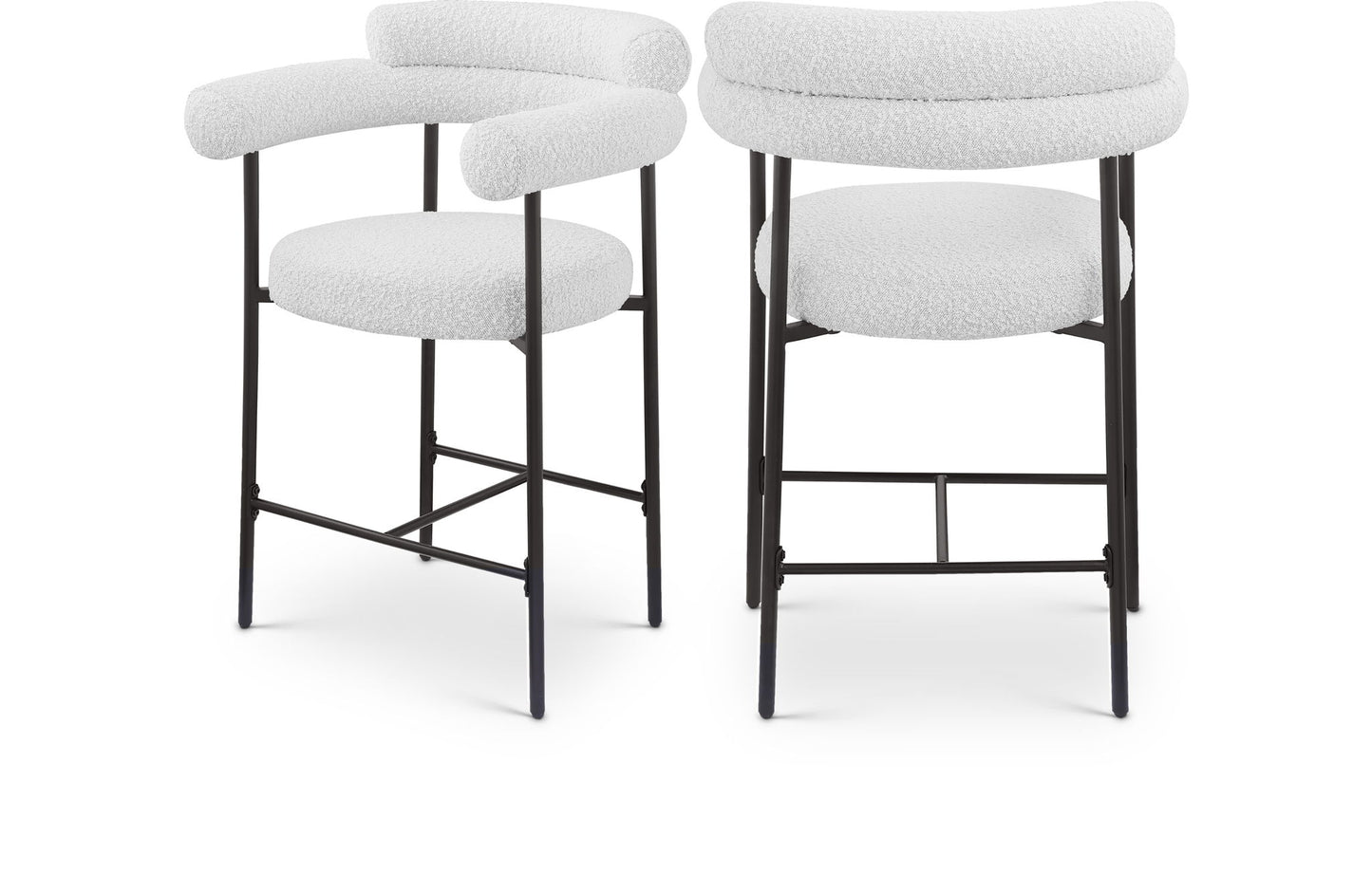Blake - Counter Stool With Black Base (Set of 2)