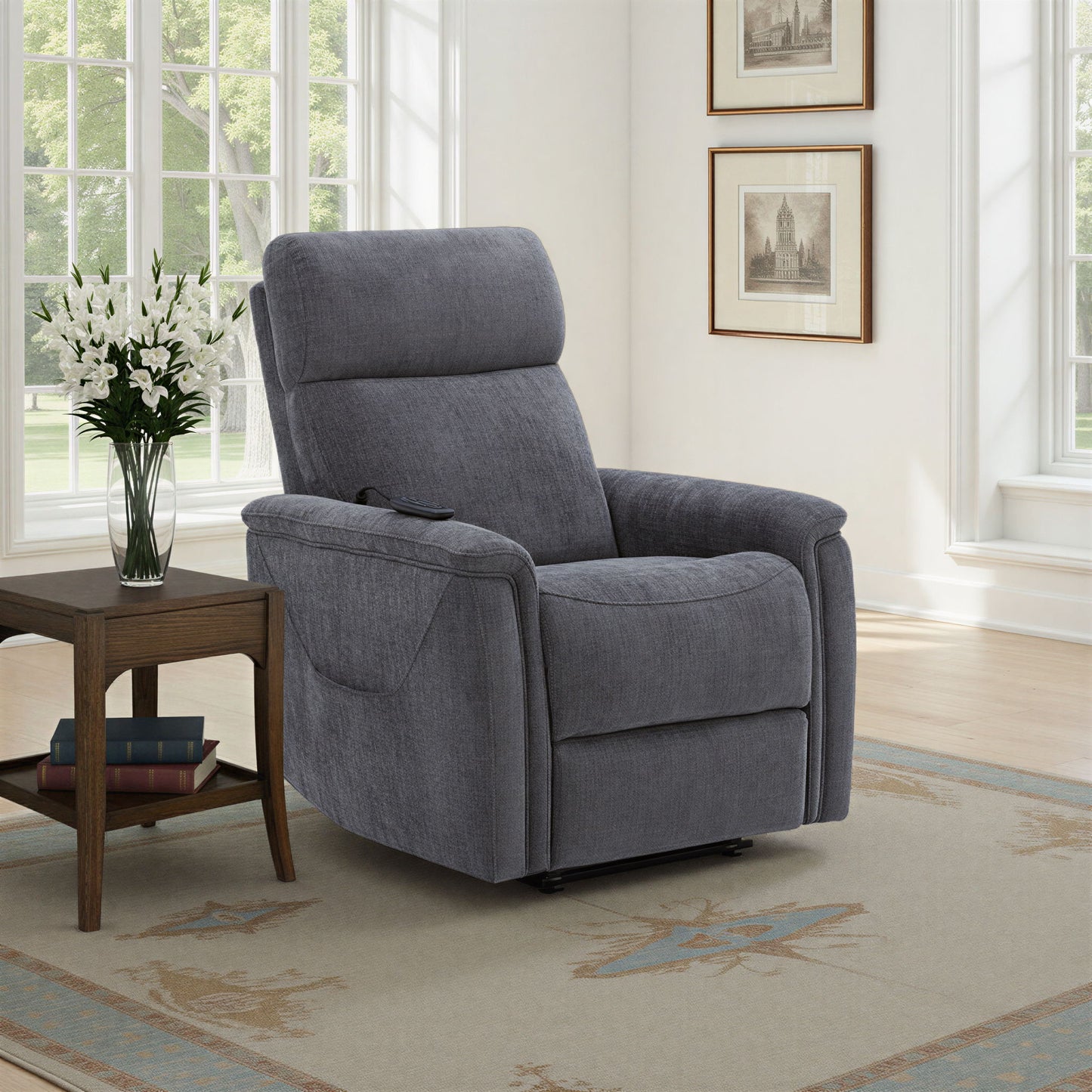 Luma - Petite Power Lift Recliner With Power Headrest, Lumbar, Heat & Massage