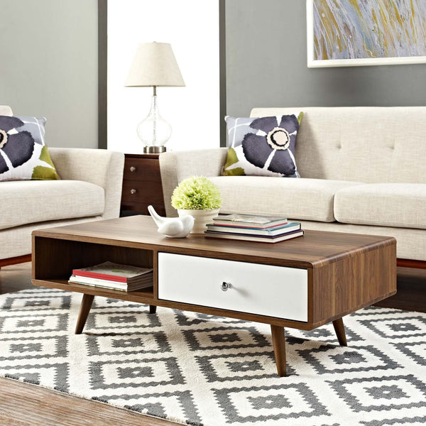Transmit Coffee Table - Walnut White