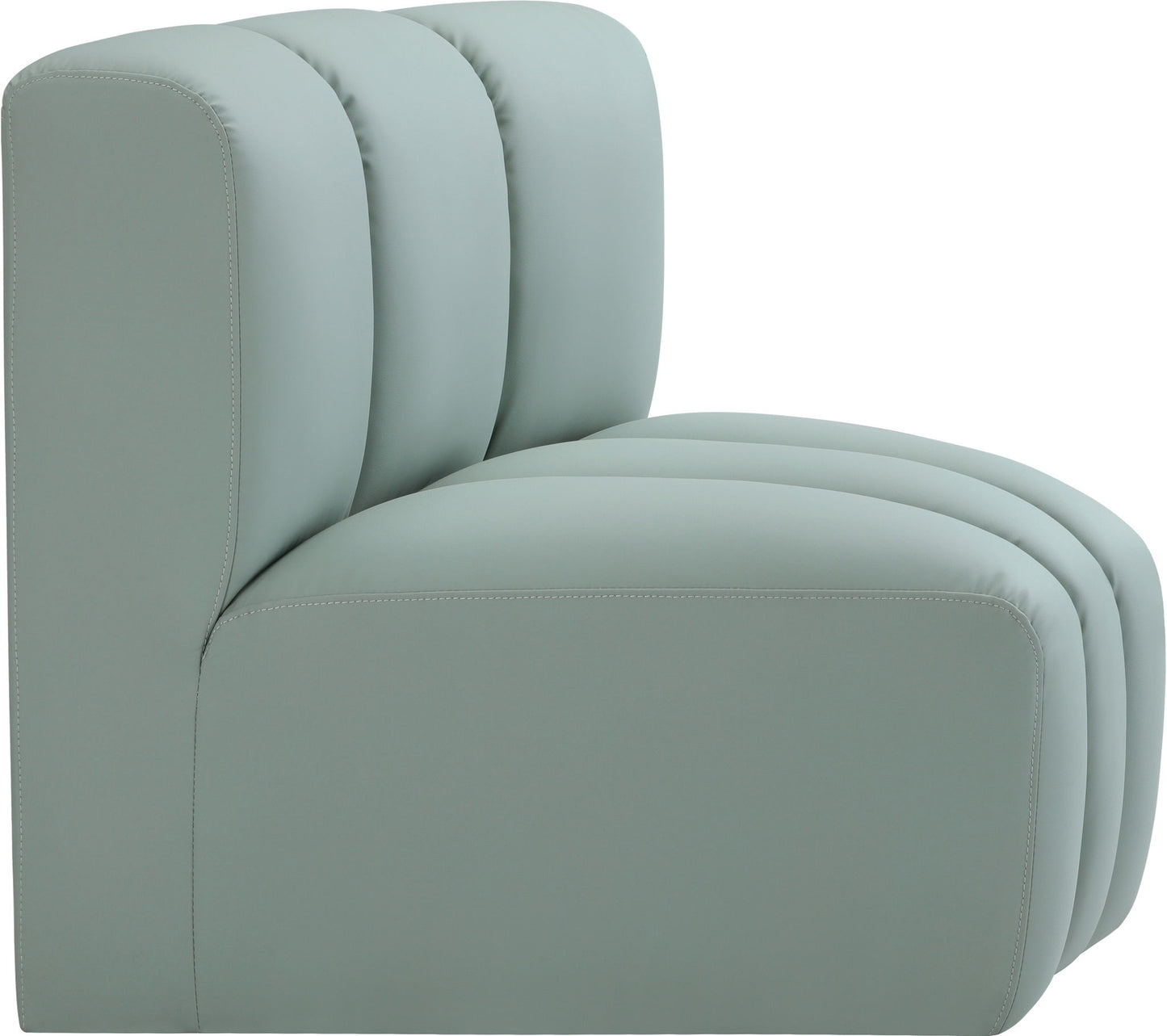 Arc - Faux Leather Curved Corner Chair