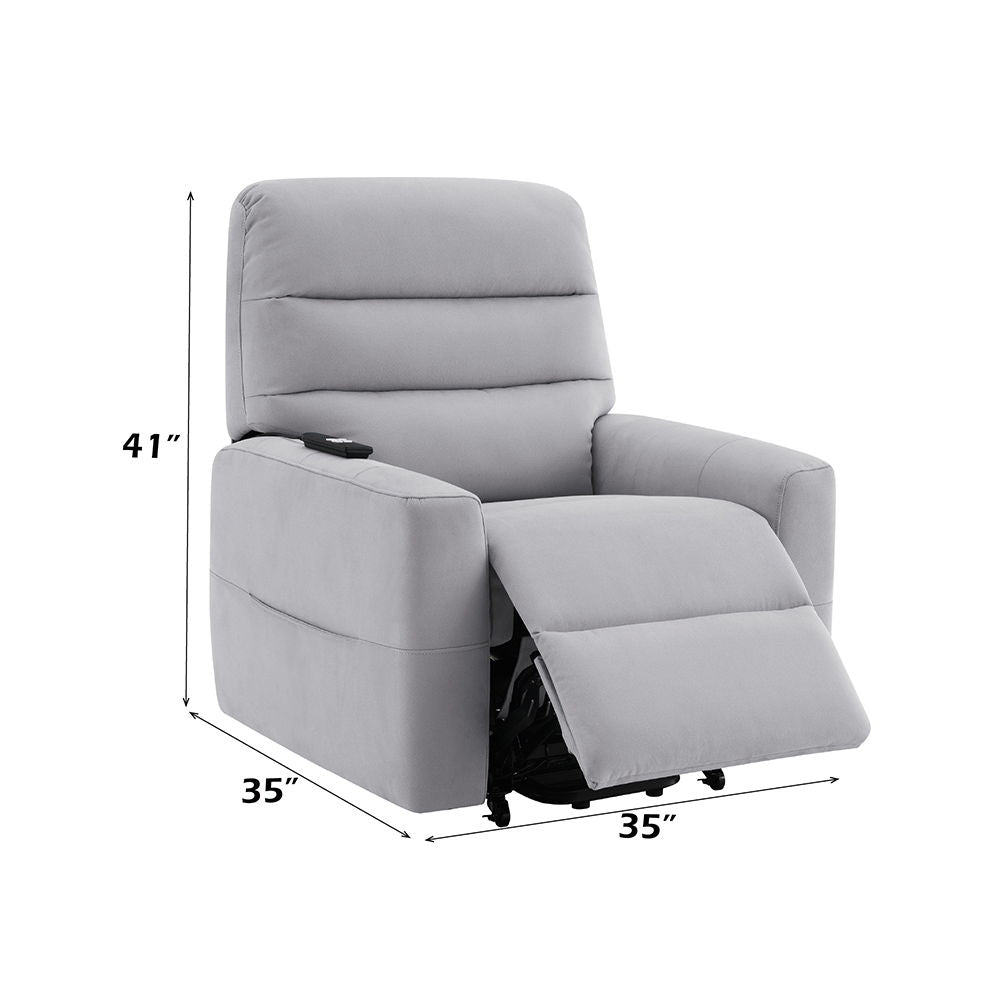 Freddie - Power Motion Recliner With Lift - Gray