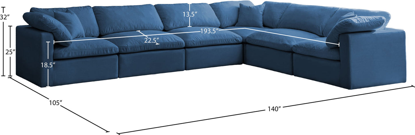 Plush - 6 Piece Modular Sectional