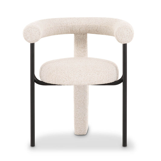 Synn - Performance Boucle Dining Chair - Cream