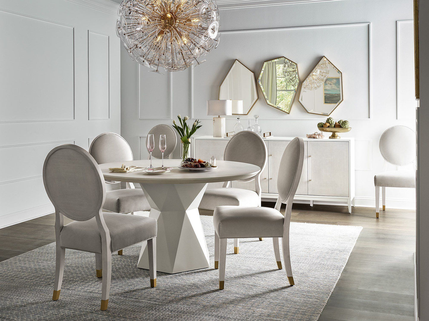 Love. Joy. Bliss.-Miranda Kerr Home - Love Joy Bliss Oval Side Chair (Set of 2) - White