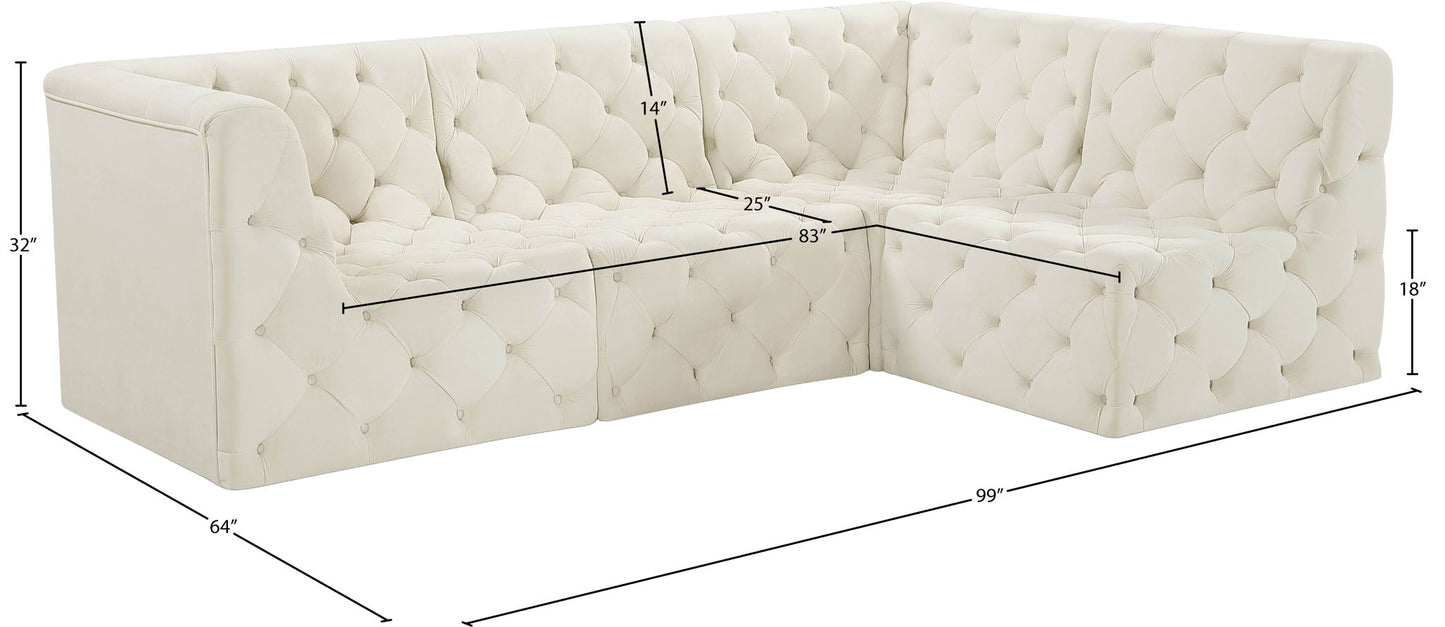 Tuft - 4 Piece Modular Sectional