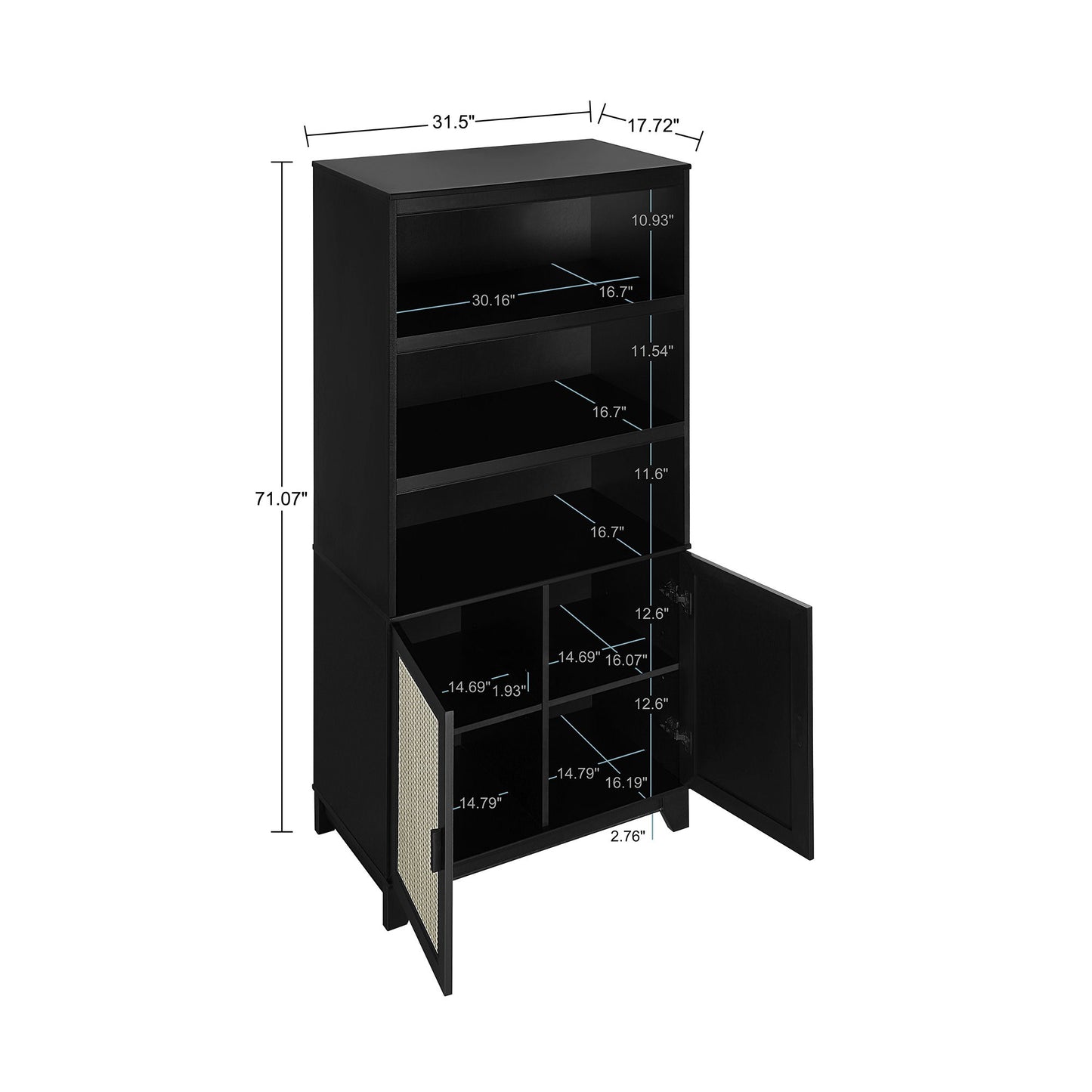 Manhattan Sheridan - Bookcase Cabinet
