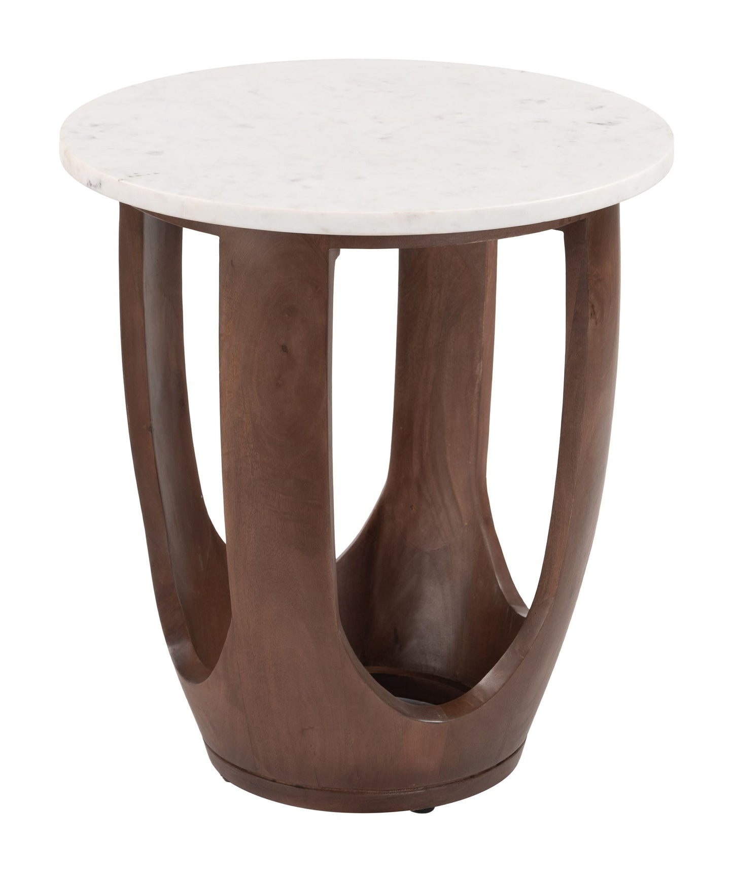 Vaan - Side Table - White / Walnut