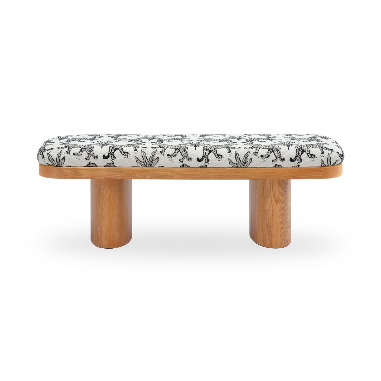 Ollie -  Leopard Jacquard Bench
