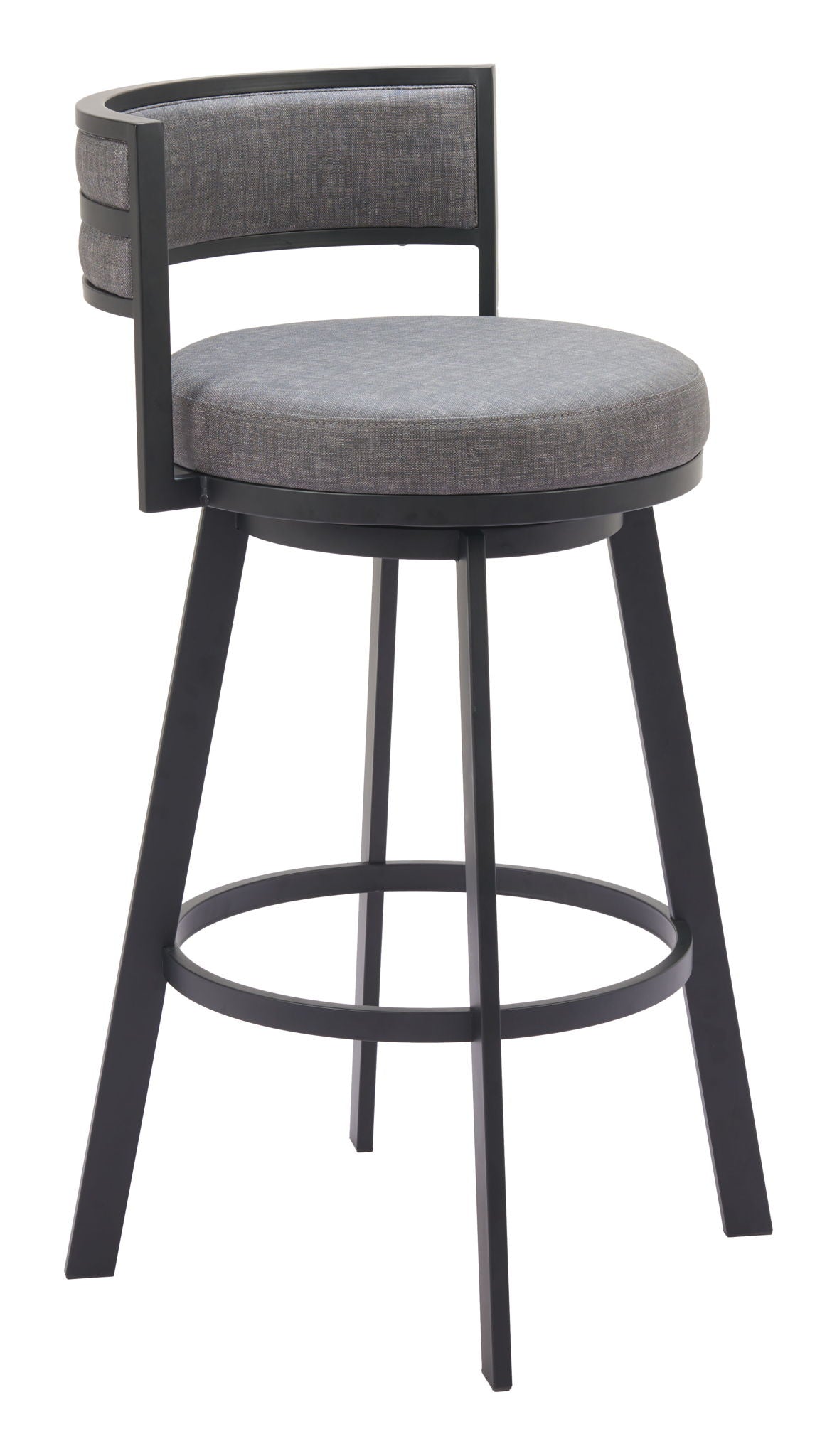 Gimsby - Swivel Barstool - Gray