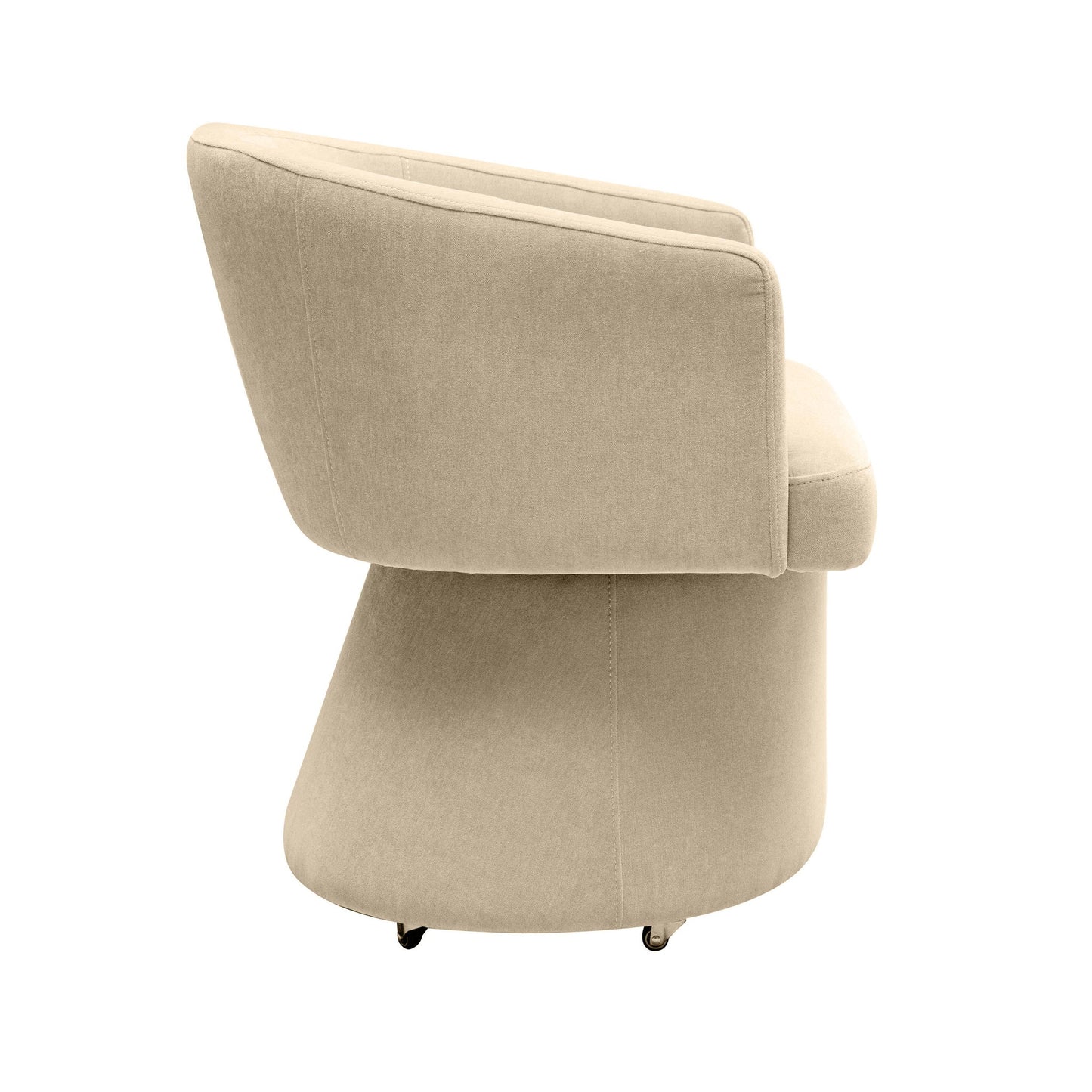 Kristen - Upcycled Chenille Rolling Desk Chair