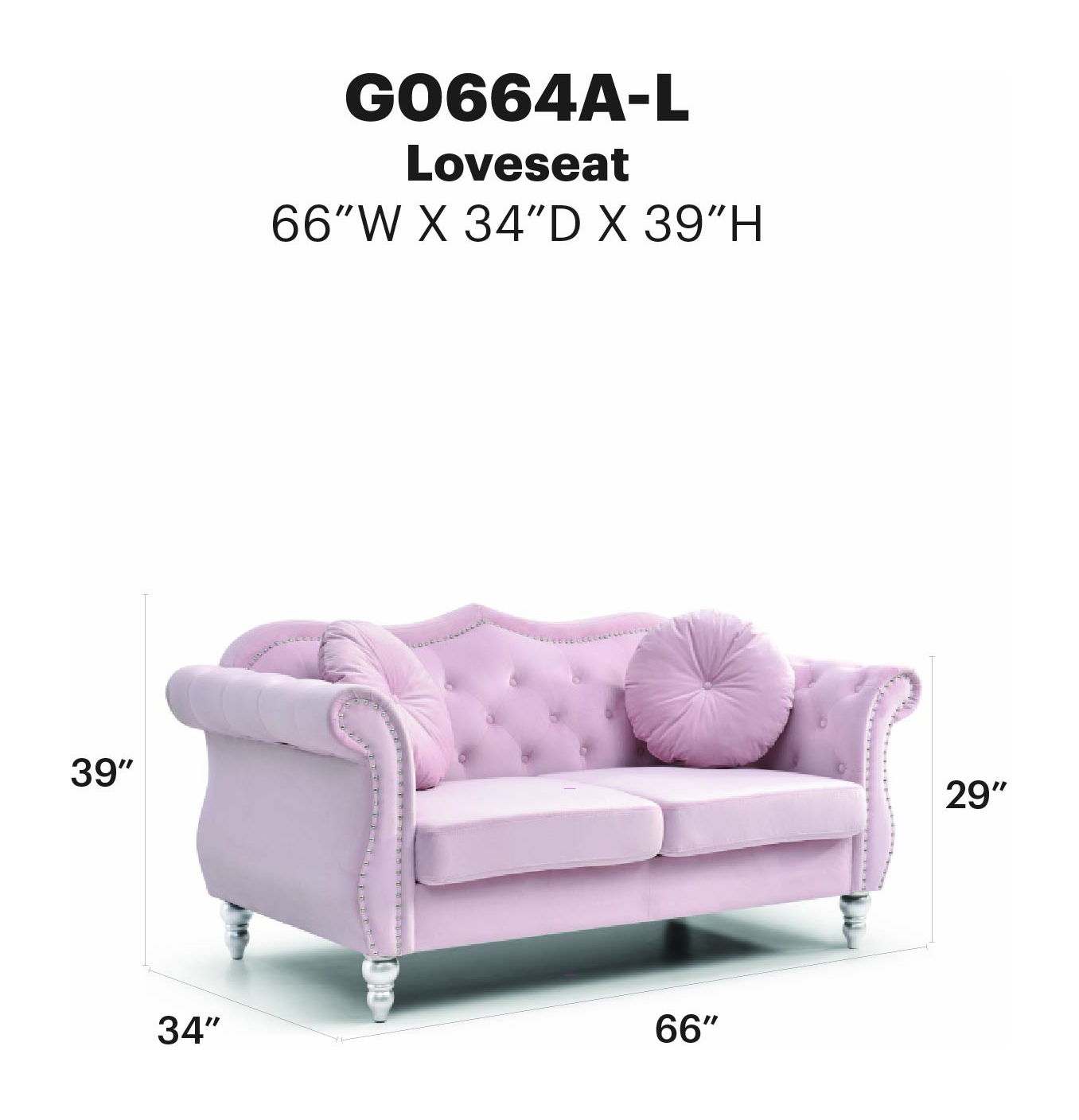 Glory Furniture - Hollywood - Loveseat