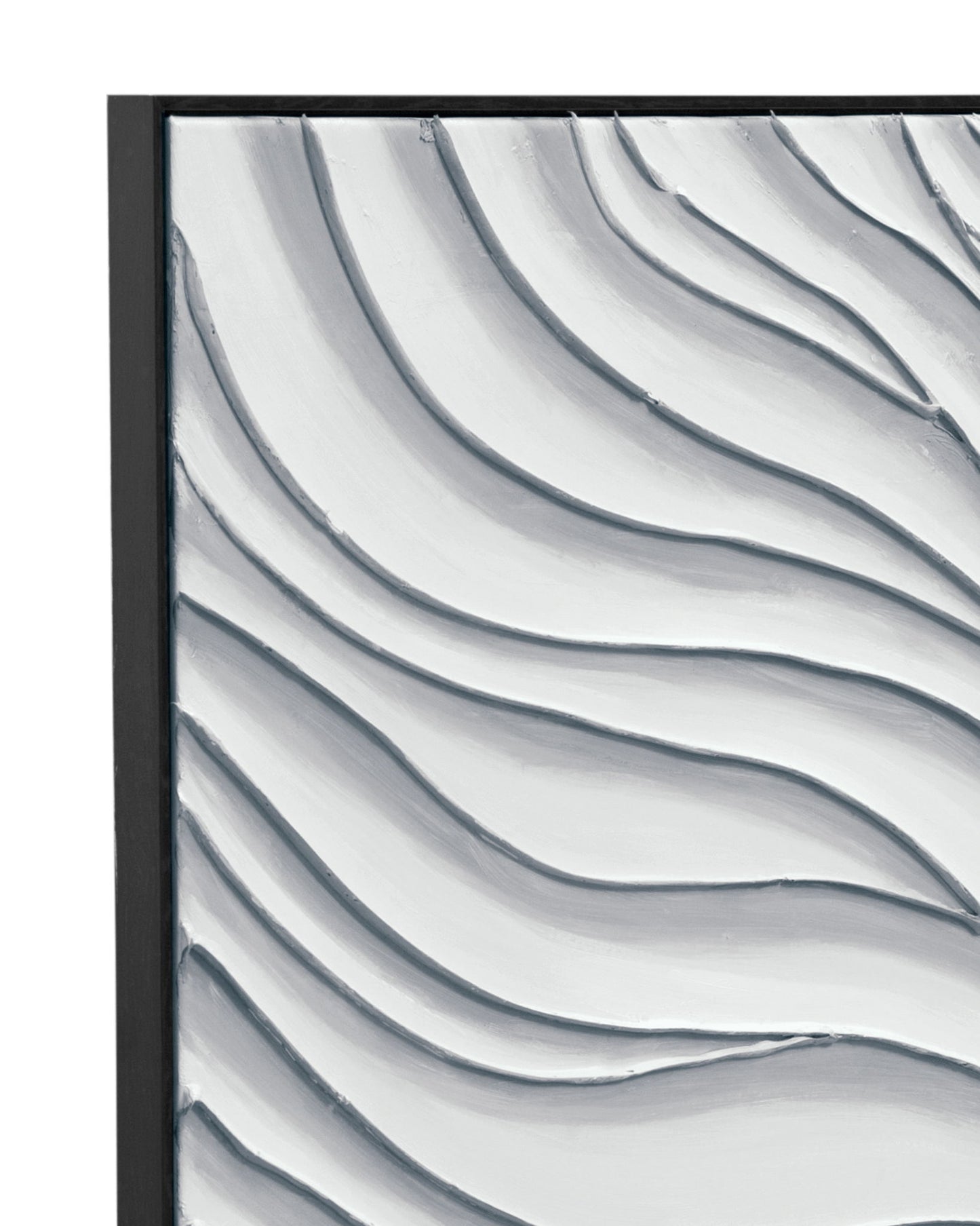 Ripples Canvas Art - White