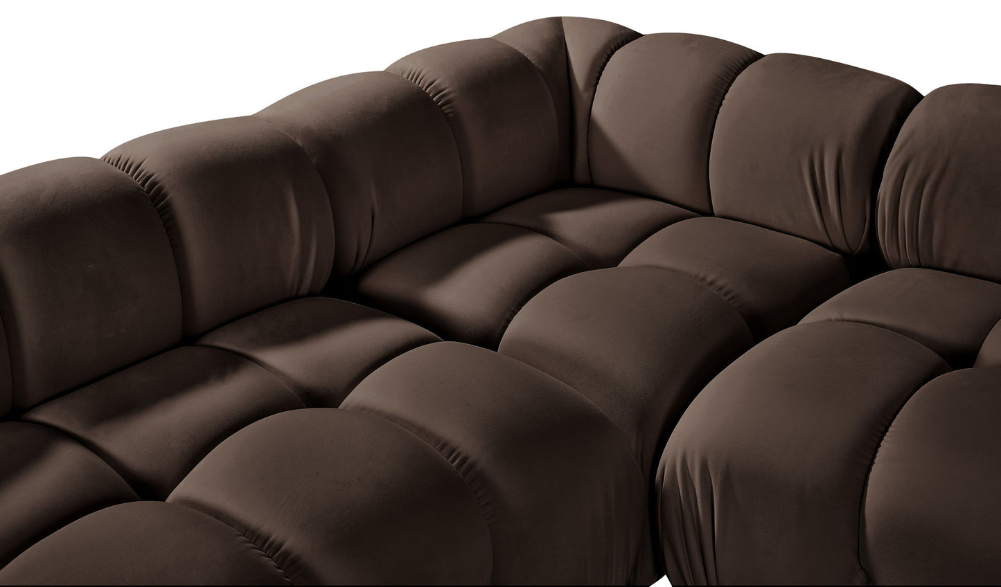 Orin - Fabric Velvet 4 Piece Modular Sectional