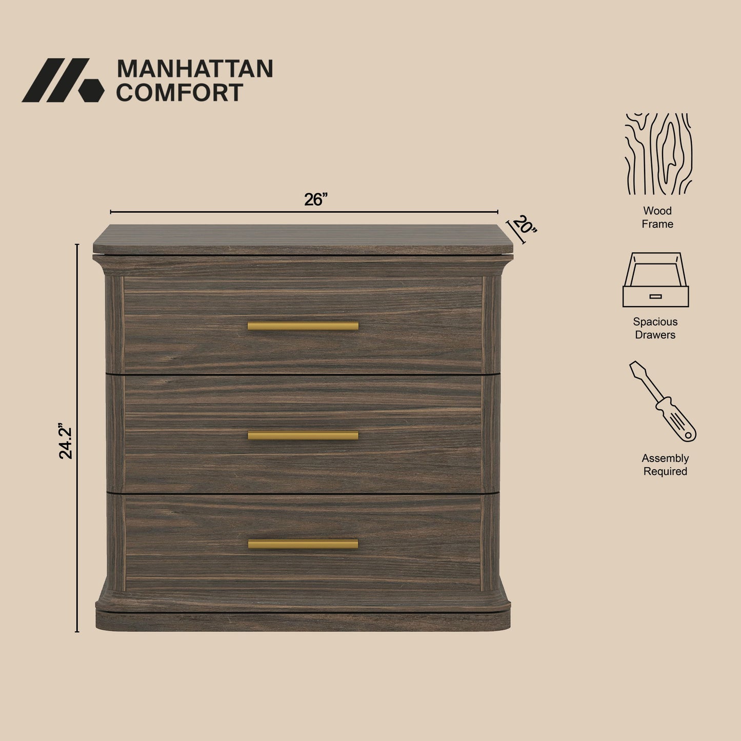 Manhattan Clifford - Nightstand