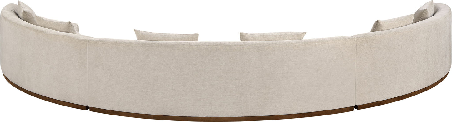 Avanti - Chenille Fabric Upholstered 3 Piece Modular Sectional