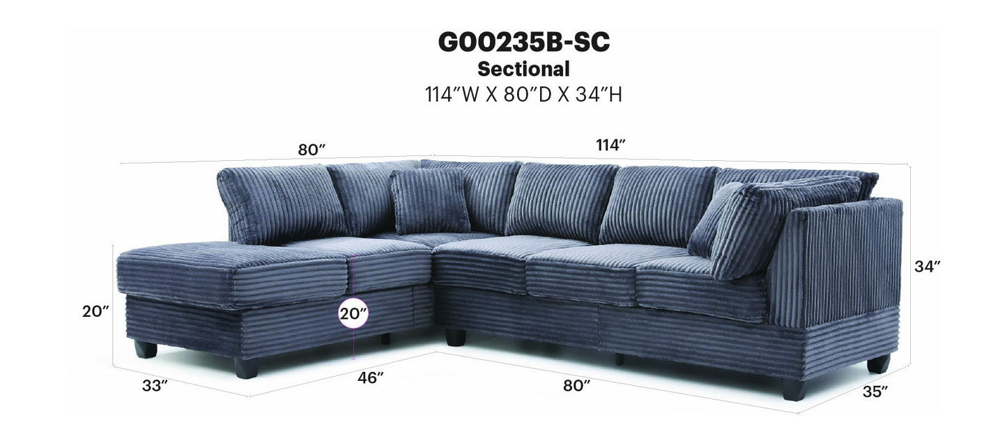 Glory Furniture - Perth - Sectional