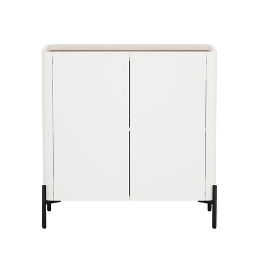 Abbey - Accent Cabinet - Maple And Off White