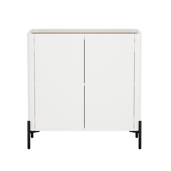 Abbey - Accent Cabinet - Maple And Off White