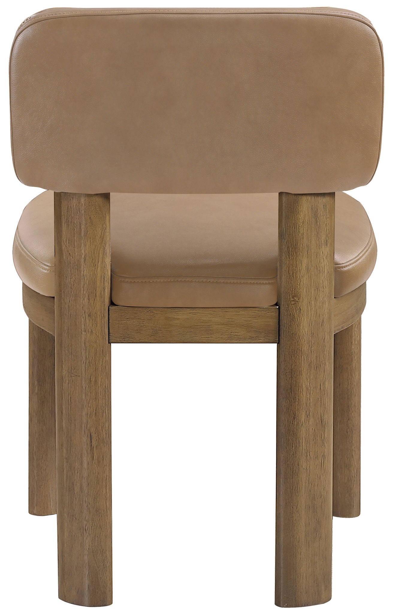 Paloma - Vegan Leather Upholstered Dining Chair (Set of 2) - Brown Frame