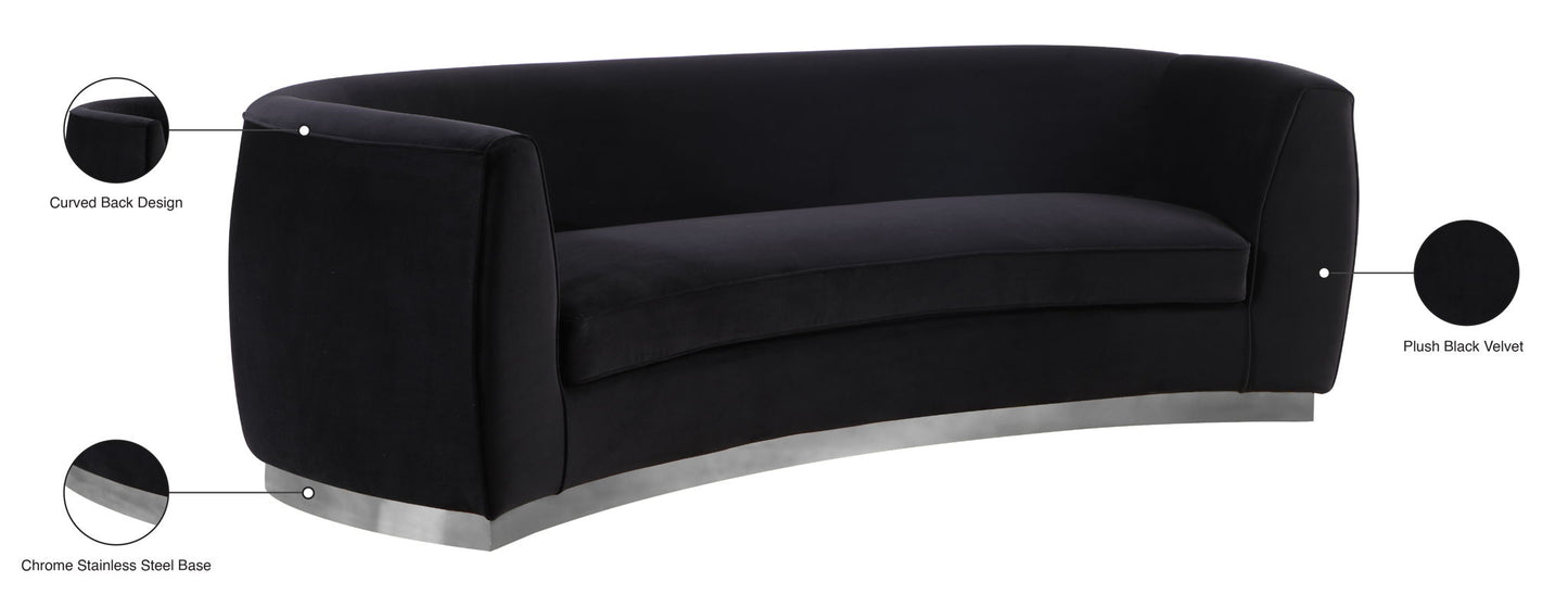 Julian - Sofa with Chrome Base